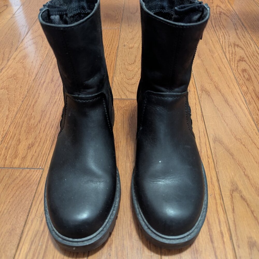 Ugg Leather Ankle Combat Zip Boots - image 2